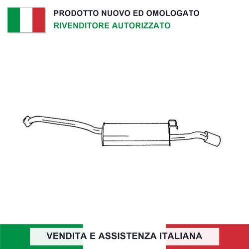 Silenziatore posteriore - silenziatore,