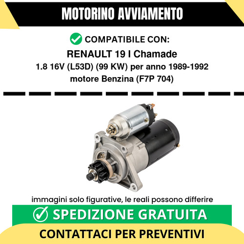 Motorino avviamento renault - motorino,